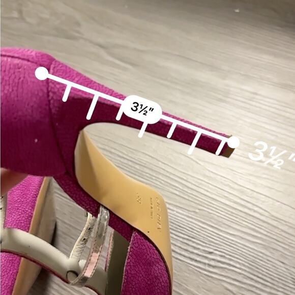 Gio Diev Snakeskin‎ Print Pointed Buckle Stiletto High Heels Size 39 - Picture 8 of 8